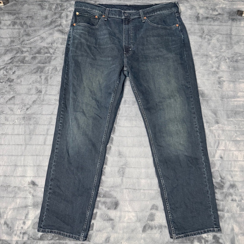 Levis 559 Relaxed Straight Dark Wash Denim Jeans Mens 38x32 Blue 00559-0454